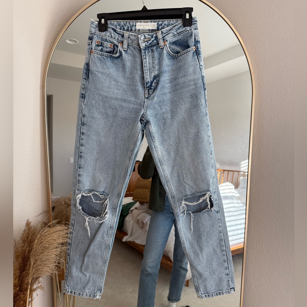 Topshop mom jeans size 25